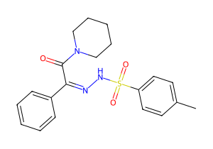 4-methyl-N'-(2-oxo-1-phenyl-2-(piperidin-1-yl)ethylidene)benzenesulfonohydrazide