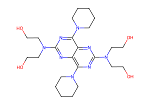 2,6-Bis(diethanolamine)-4,8-dipiperidinopyrimido[5,4-d]pyrimidine